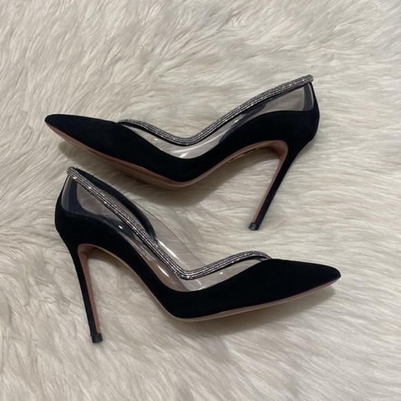 Aquazzura Tres Mondaine 105 suede pumps size 38EU‎ - Picture 5 of 15